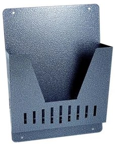 Cos/cutie publicitara, pentru ziare, decupaj adanc, gri, format A4, 23x9x32 cm, Damech