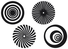 Sticker perete Optical Illusion Circles