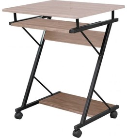 Birou pentru copii Novokids™ Computer desk, Cadru metalic, Cu tavita retractabila pentru tastatura, Dimensiuni 60x48x73 cm, Pentru laptop si