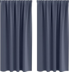 vidaXL Perdele Opaque cu Inel 2 pcs Antracit 175 x 140 cm Poliester