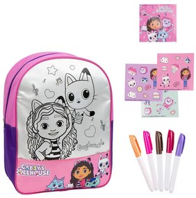 Gabby&#039;s Dollhouse Gabdorable Rucsac colorabil, geantă 38 cm