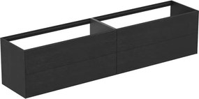 Dulap baza suspendat Ideal Standard Atelier Conca finisaj stejar inchis 4 sertare 240 cm