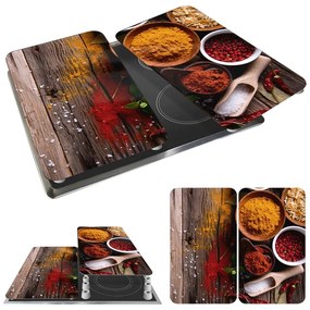 Set 2 protecții din sticlă pentru aragaz Wenko Spices, 52 x 30 cm