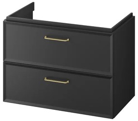 Cersanit S1017-003 - Dulap suspendat pentru lavoar MILLE 80x45 cm, negru