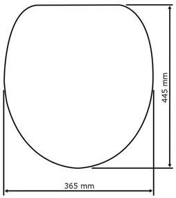 Capac WC Wenko Ape, 44,5 x 36,5 cm