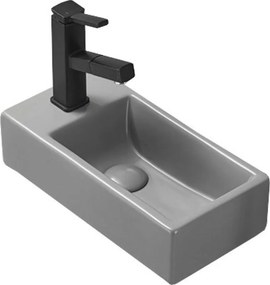 Mexen Inez lavoar pe blat dreapta 40 x 20 cm, gri deschis mat - 21484061R