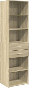 vidaXL Dulap înalt, stejar sonoma, 50x42,5x185 cm, lemn prelucrat