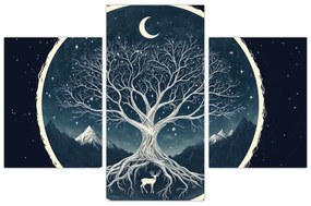 Tablou – Arbore magic cu cerb II. (90x60 cm)
