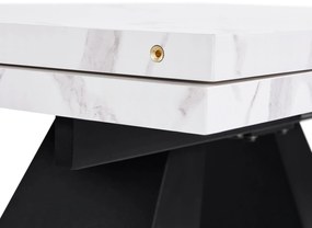 Masă de luat extensibilă, Alb+Negru | Aosom Romania