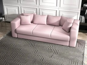 Canapea extensibilă dumonde cu ladă de depozitare si sezut confortabil din spuma high-density, Gloria Enjoy Flamingo 240x100 cm