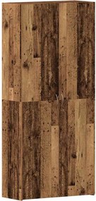 vidaXL Dulap pentru pantofi Maro 80 x 35.5 x 180 cm Lemn compozit