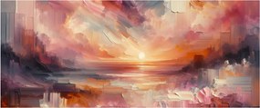 Tablou - Răsărit pictat (120x50 cm)
