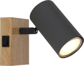 Aplica cu spot directionabil design modern ROBBY gri grafit