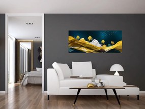 Tablou - Peisaj, cerb (120x50 cm)