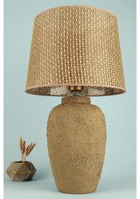 Lampă de masă RAMZES, 1xE27/40W/230V, maro