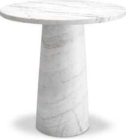 Masuta laterala din marmura alba design elegant LUX Terry