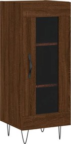 vidaXL Servantă, stejar maro, 34,5x34x90 cm, lemn compozit
