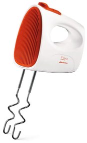 Mixer de mana Ariete MIXY 1541/00, 250 W, 5 viteze, Turbo, Alb/Portocaliu