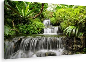 Tablou - Cascadă în pădurea tropicală (90x60 cm)