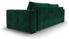 Canapea extensibila din catifea Milo Casa Luca, verde