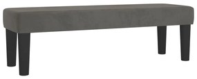 Pat box spring cu saltea, gri inchis, 160x200 cm, catifea Morke gra, 160 x 200 cm, Nasturi de tapiterie