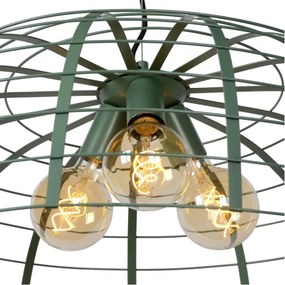 Lustră pe cablu ELODIE 3xE27/40W/230V turcoaz Lucide 45449/76/37