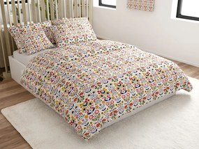 Lenjerie de pat policoton FOLKLORIA POLY colorata Dimensiune lenjerie de pat: 2 buc 70 x 90 cm | 200 x 220 cm