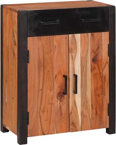 vidaXL Bufet cu sertar Maro 55 x 30 x 75 cm Lemn Solid de Acacia