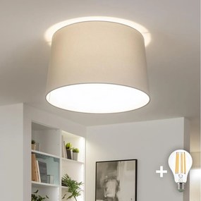 Brilagi - Plafonieră LED aplicată CERIA, 1x E27 (max. 40W), 230V, Ø 45 cm, gri