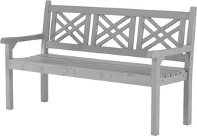 Bancă de grădină din lemn, gri, 150 cm, FABLA