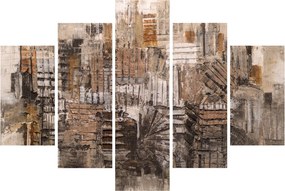 Tablou - Abstract, nuanțe maro (150x105 cm)