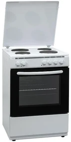 Aragaz Crown 6410A, 65L, 4 arzătoare, 6 programe, 300C, termostat, capac, alb