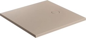 Cadita de dus compozit Omnires AquaRock M+ patrata bej dune mat 90x90 cm