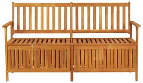 316743 vidaXL Bancă de depozitare, 148 cm, lemn masiv de acacia