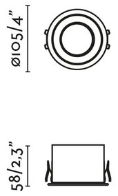 Spot LED baie incastrabil tavan IP54 DOP 15W 2700K alb