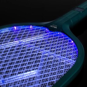 Paletă LED electrică anti-insecte 2 în 1 1200 mAh/5V verde