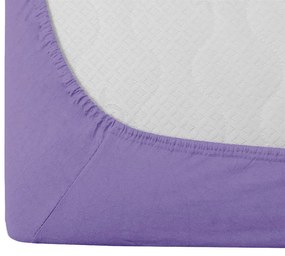 Cearsaf Jersey EXCLUSIVE cu elastic mov deschis 160x200 cm