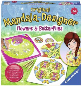 SET DE CREATIE MANDALA FLORI SI FLUTURI - RAVENSBURGER (RVSAC29809)