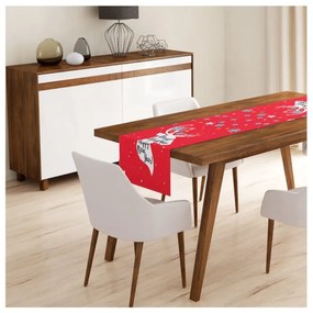 Set 4 fețe de pernă și un napron de masă cu model de Crăciun Minimalist Cushion Covers Joy