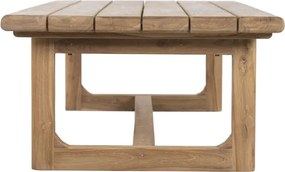 Măsuță de cafea din lemn masiv de teak, 180×70×40 cm, „Kayu"