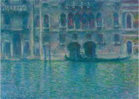 Tablou pe sticlă - Claude Monet, Palazzo da Mula, Venice, reproducere (70x50 cm)