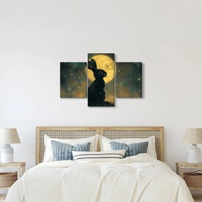 Tablou - Iepure cu lună (90x60 cm)