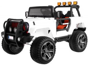 Masinuta Electrica cu acumulator pentru copii NOVOKIDS™ Jeep 4X4 PRO, 2 locuri, Max 40 kg, Roti din Cauciuc EVA, 3-10 ani , Husa ploaie si rucsac ,2