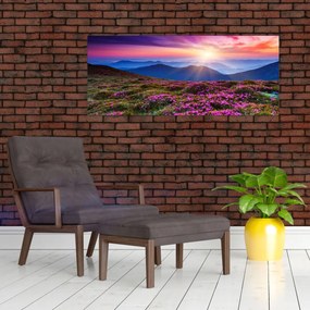 Tablou - Munte înflorit peisaj (120x50 cm)