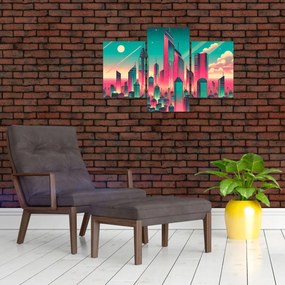 Tablou – Metropolă în stil pop-art (90x60 cm)