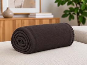 Patura din fleece FLEORA, ciocolata Dimensiune: 180 x 200 cm