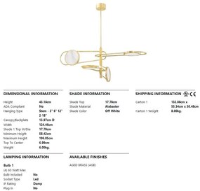 Lustra suspendata LED design modern JERVIS cu surse de lumina pe doua nivele