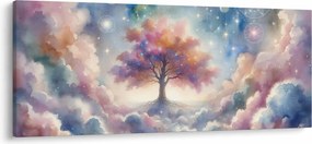 Tablou – Arborele vieții printre nori (120x50 cm)