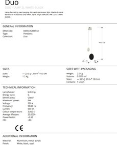 Lustra LED suspendata design modern Duo
