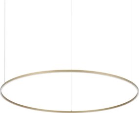 Ideal Lux - Lustră LED suspendată pe cablu ORACLE SLIM LED/81W/230V CRI 90 Ø 150 cm auriu